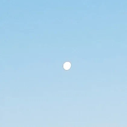 Early Daytime Moon through Smartphone