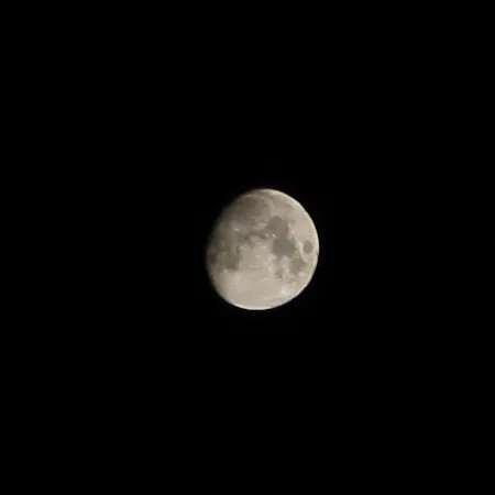 Moon through a DSLR Camera