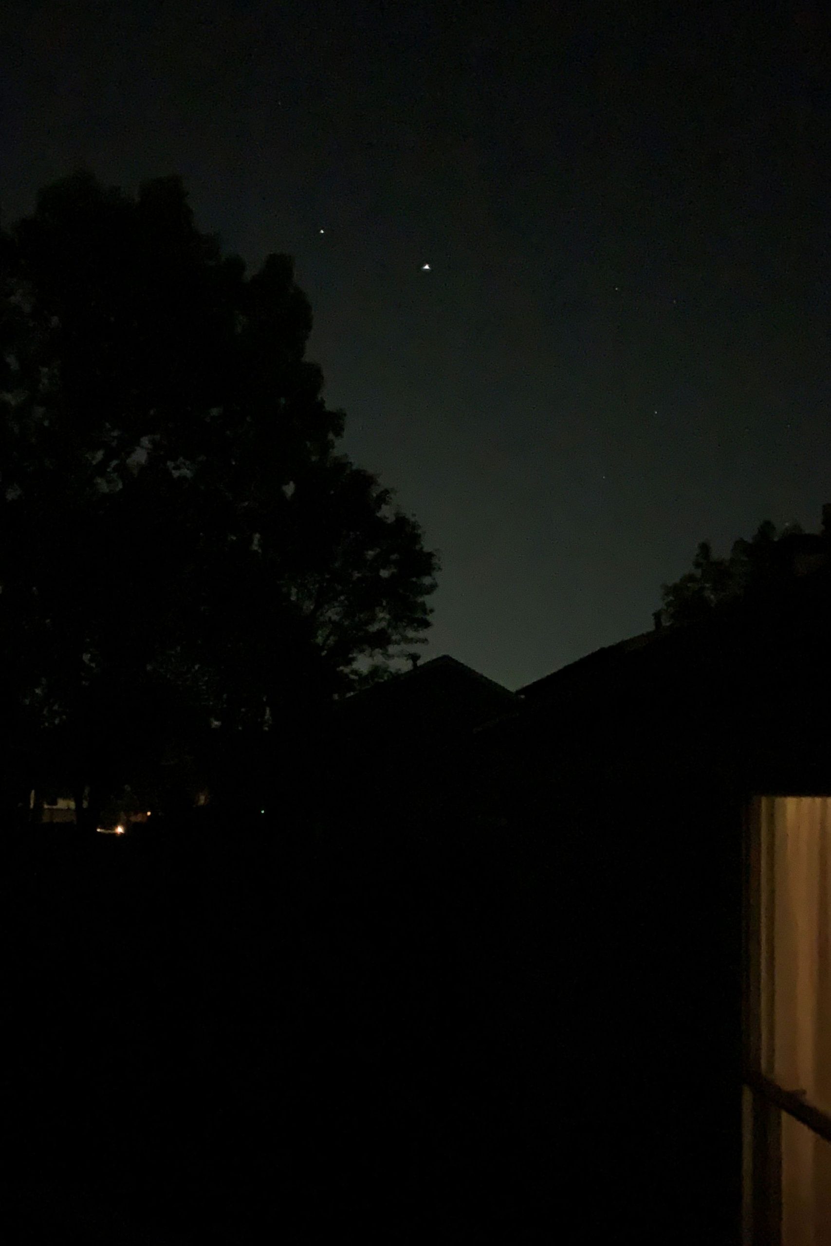 Early Morning Glimpse of Saturn and Jupiter