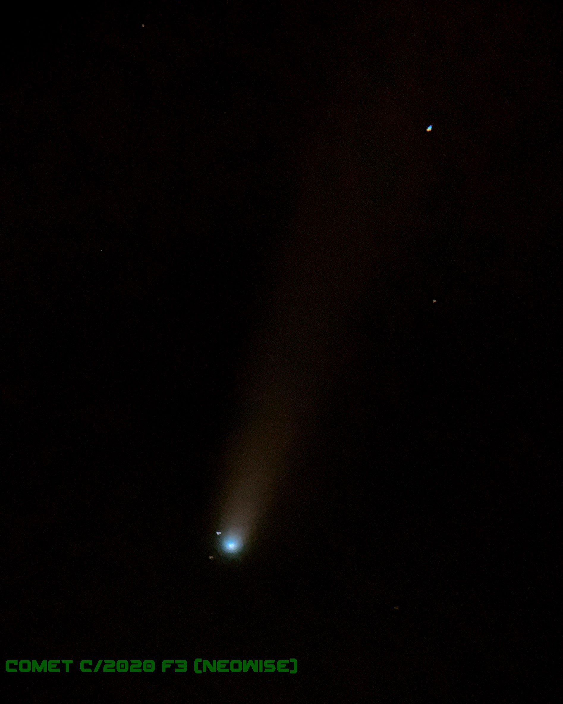 Third Night of Neowise: The Comet Made for a Dob
