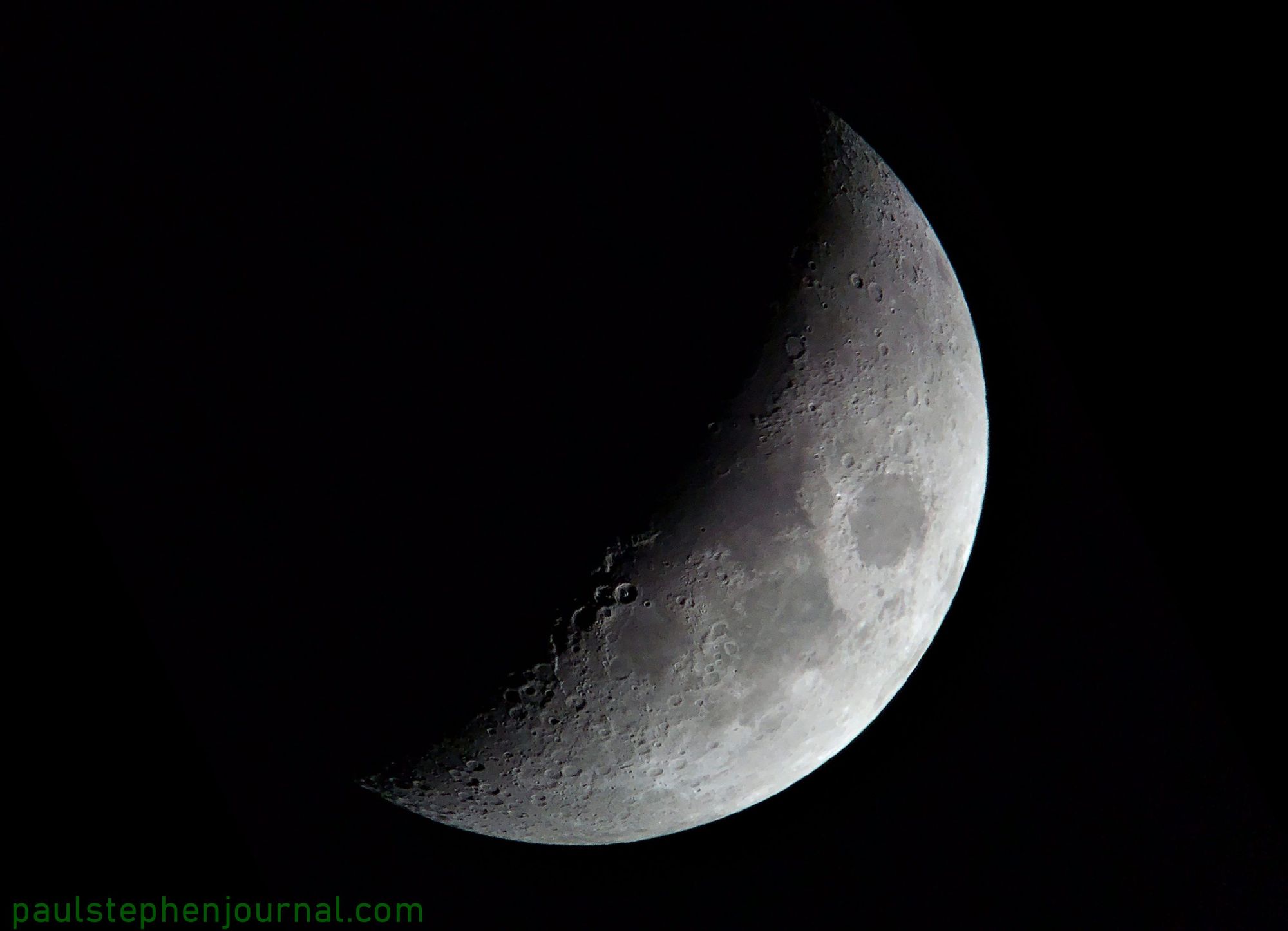 Crescent Moon February 2022, Plus Comparison to Solar Imaging