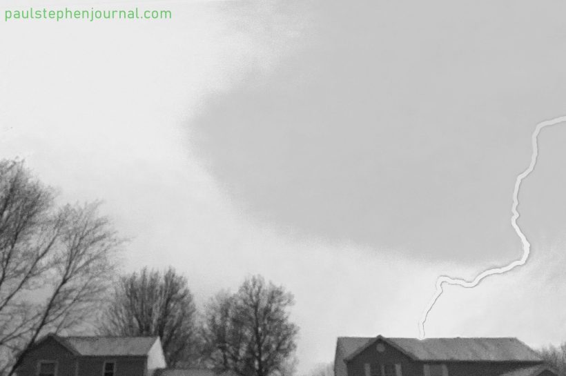 My First Lightning Capture Computer Looking Up