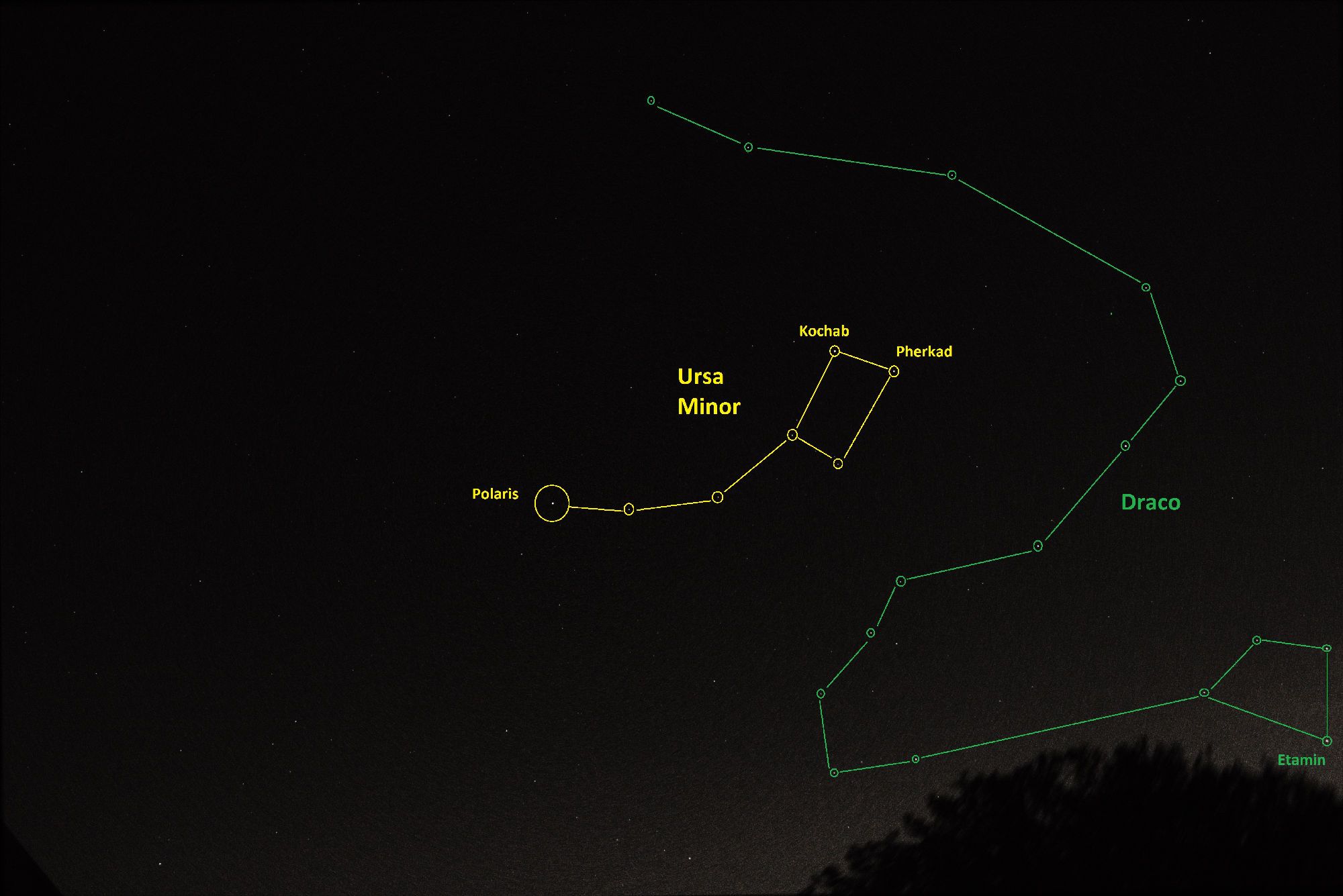 Constellations i testing ursa minor snagging draco computer looking up