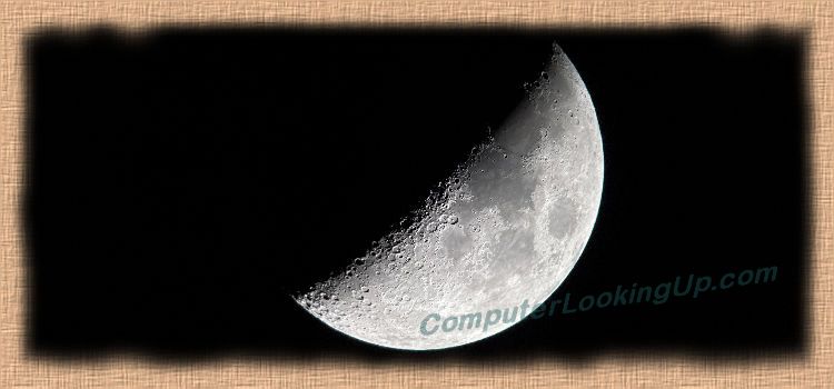 43% Waxing Crescent Moon, April 2024
